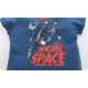 Пижама для мальчика, синяя. Ракета в открытом космосе.