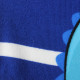 Полотенце-пончо с рюкзачком, синее. Дино-серфер. 75*105 см. Микрофибра.