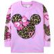 Пижама для девочки, розовая. Леопардовый Минни Маус.