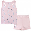 Пижама для девочки, розовая. Зайчики в платьицах.