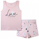 Пижама для девочки, розовая. Love.