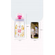 Бутылка детская пластиковая, поильник, розовая. Везучие коты. 480 мл.