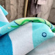 Полотенце-пончо, пончо, голубое. Морская акула. 60*120 см. Микрофибра.