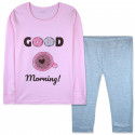 Пижама для девочки, розовая. Доброе утро.