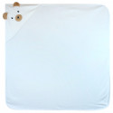 Полотенце с уголком, пеленка с уголком, белое. Мишка. 90*90 см.