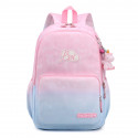 Детский рюкзак, школьный, розово-голубой. Fashion.