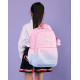 Детский рюкзак, школьный, розово-голубой. Fashion.