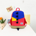 Дитячий рюкзак для малюків із повідцем, червоний. Шипи динозаврів.