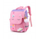 Детский каркасный рюкзак, школьный, розовый с сиреневым. Волшебный единорог.
