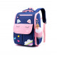 Детский каркасный рюкзак, школьный, темно-синий. Волшебный единорог.