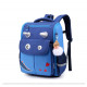 Детский каркасный рюкзак, школьный, темно-синий. Волшебный динозавр.