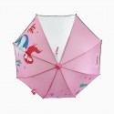 Дитяча парасолька з прозорим віконцем, рожевий. Русалка.