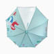 Детский зонтик с прозрачным окошком, мятный. Русалка.