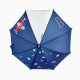 Детский зонтик с прозрачным окошком, синий. Самолетик.