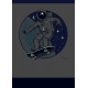 Пижама для мальчика, голубая. Космонавт на скейте.