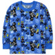 Пижама для мальчика, с начесом, синяя. Бунтарь Микки Маус.