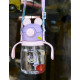 Бутылка детская пластиковая, поильник, фиолетовая. Нарисованный барашек. 600 мл.