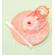 Термос детский, с трубочкой. Розовый Зайка. 1000 мл.